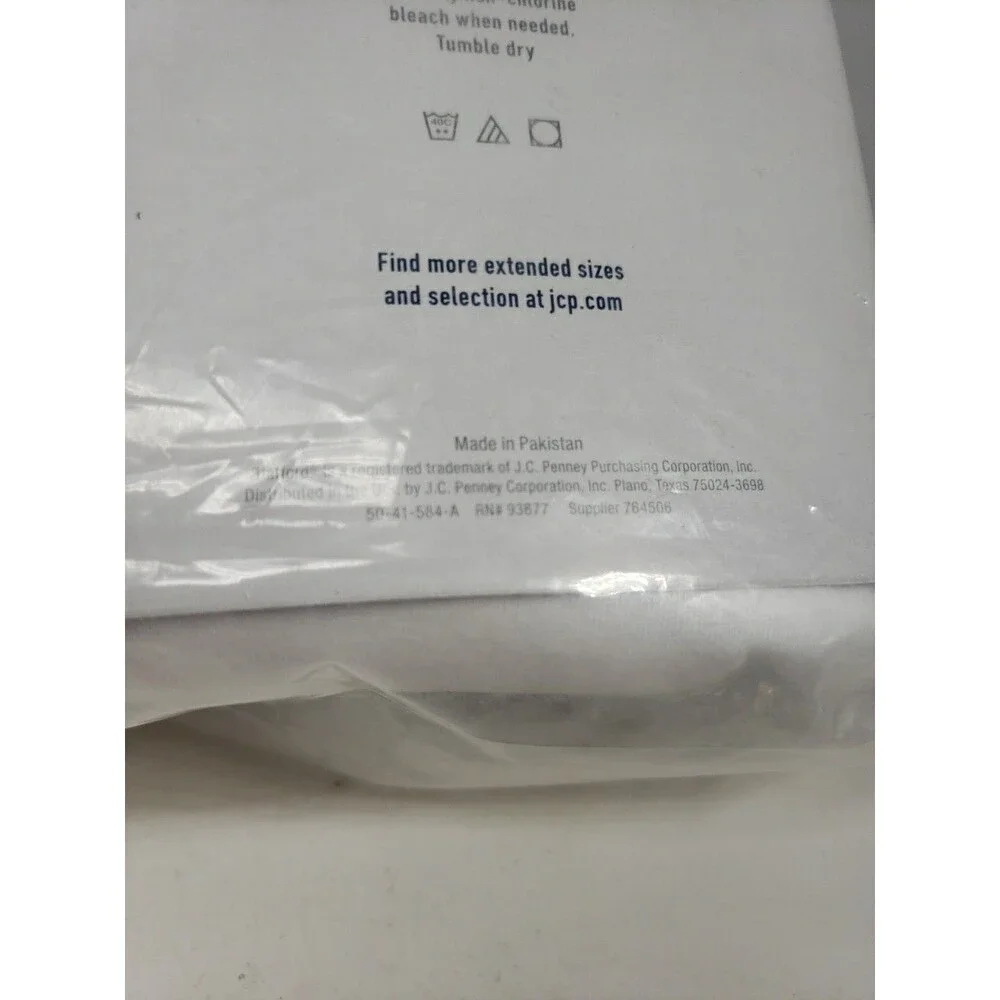 Stafford JCP Large 4 Crew Neck T-Shirts 100% Cotton Ultra Soft NOS Open Package